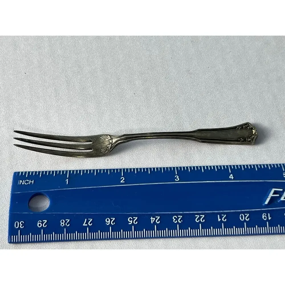 Antique 1881 Rogers Silverplate Cocktail Pickle Olive Fork